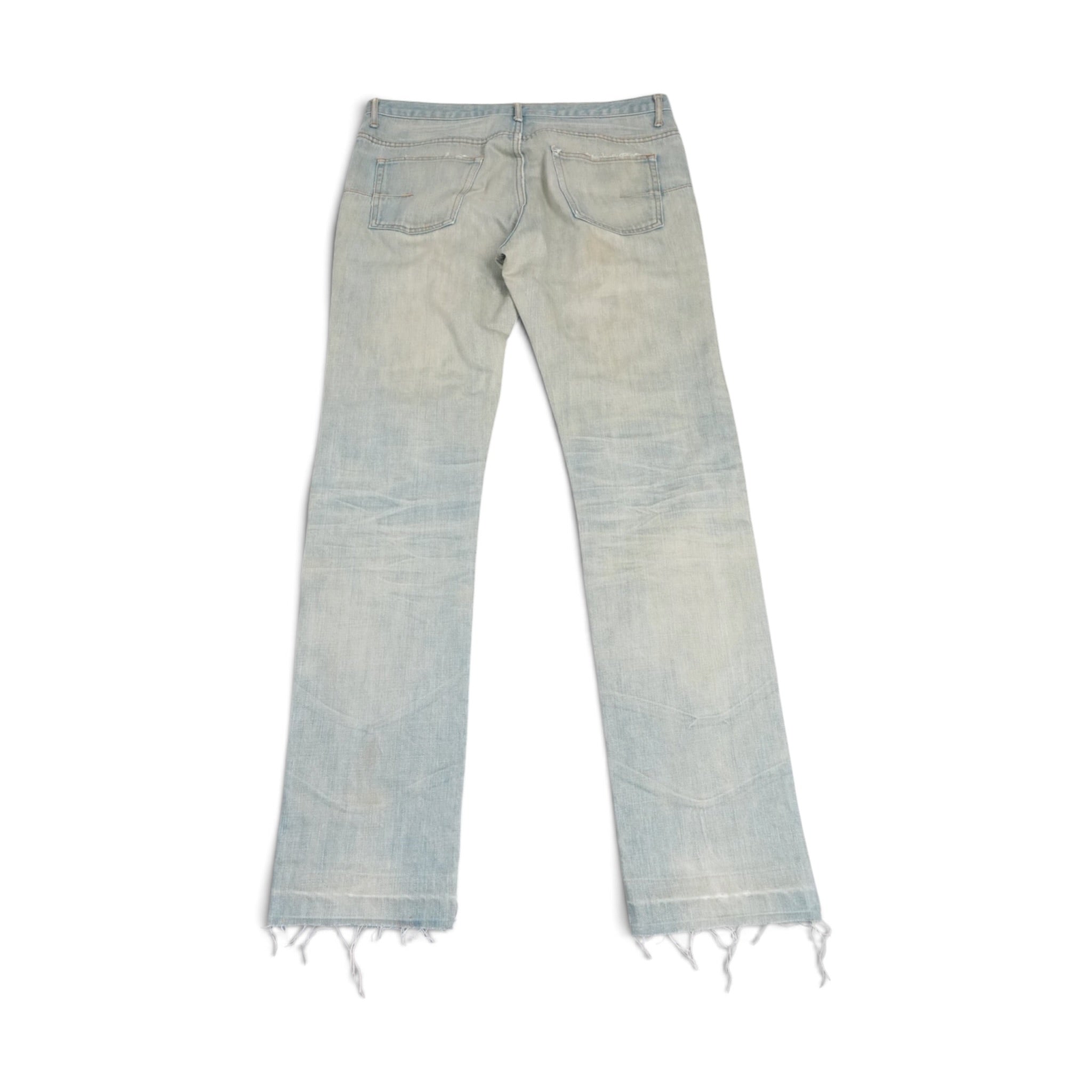 Dior SS04 Strip bleu claire denim