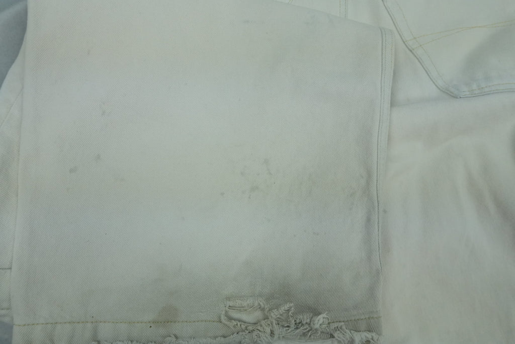 Balenciaga AW21 distressed white cargo