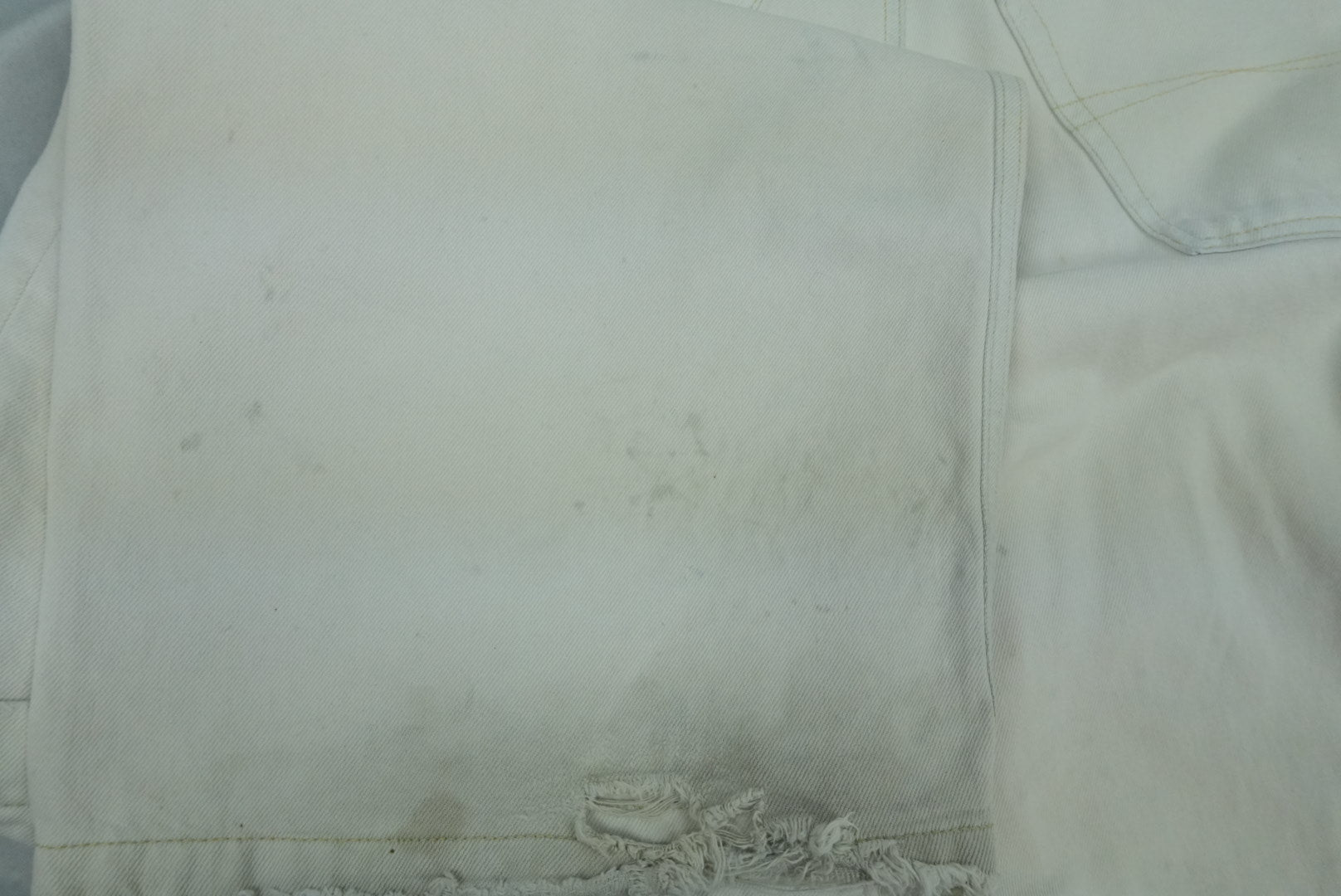 Balenciaga AW21 distressed white cargo