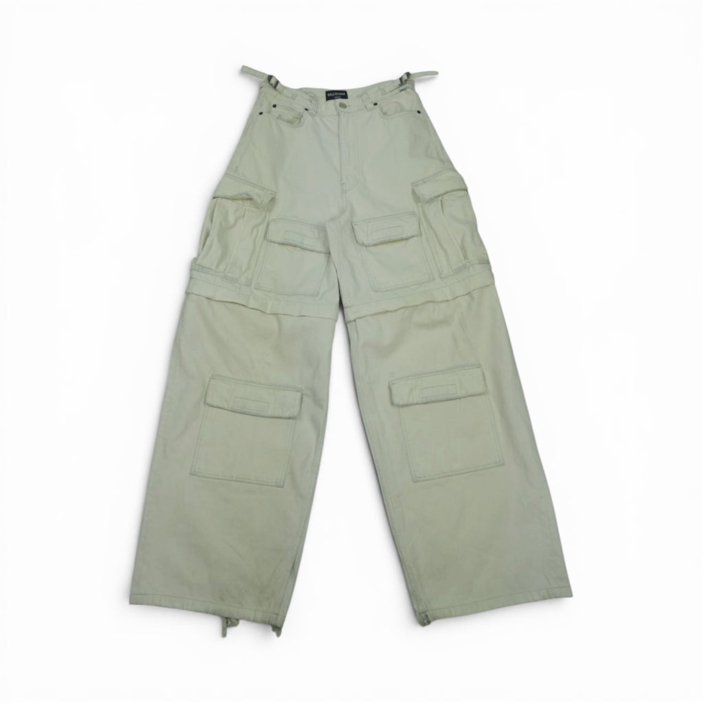 Balenciaga AW21 distressed white cargo