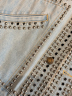 Saint Laurent 2014 Studded Denim Jacket By Hedi Slimane