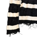 Junya Watanabe SS10 Grunge Striped Longsleeve