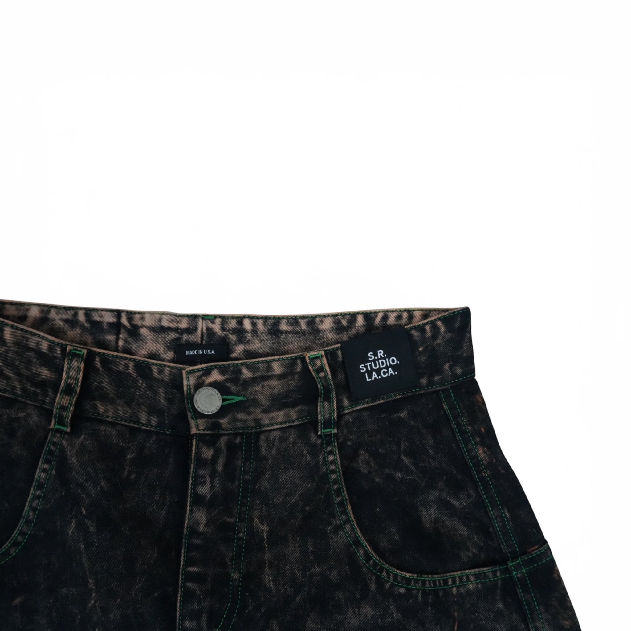 Sterling Ruby wide raver denim