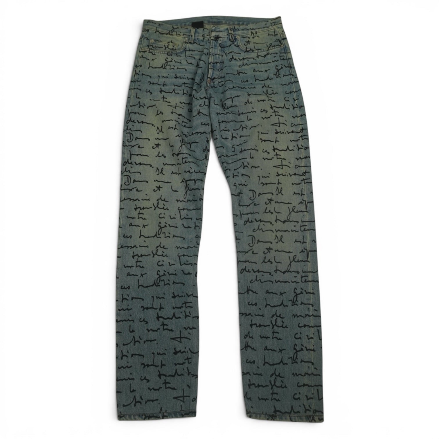 Dior SS15 script denim