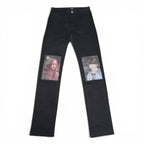 Raf Simons AW18 Christiane F. Patches waxed denim