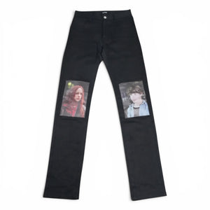 Raf Simons AW18 Christiane F. Patches waxed denim