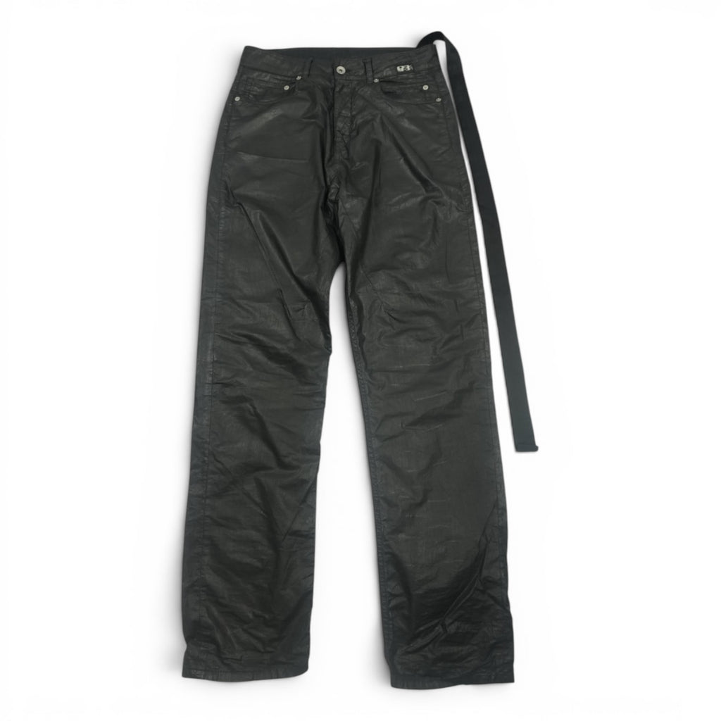 Rick Owens SS21 Phlegethon waxed performa cut jeans