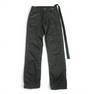 Rick Owens SS21 Phlegethon waxed performa cut jeans