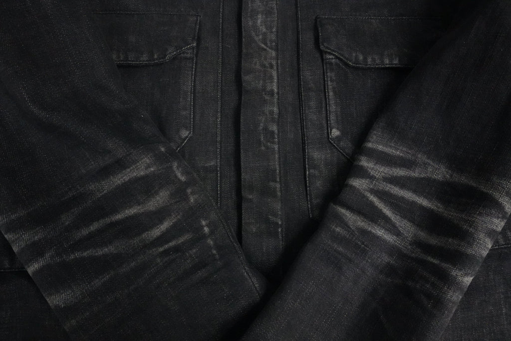 Dior SS03 Follow Me faded whiskered denim jacket
