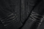 Dior SS03 Follow Me faded whiskered denim jacket