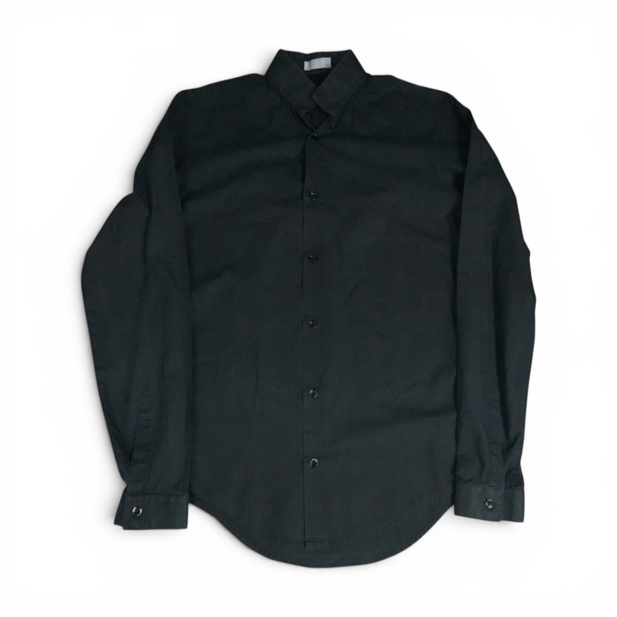 Dior AW06 high collar black shirt