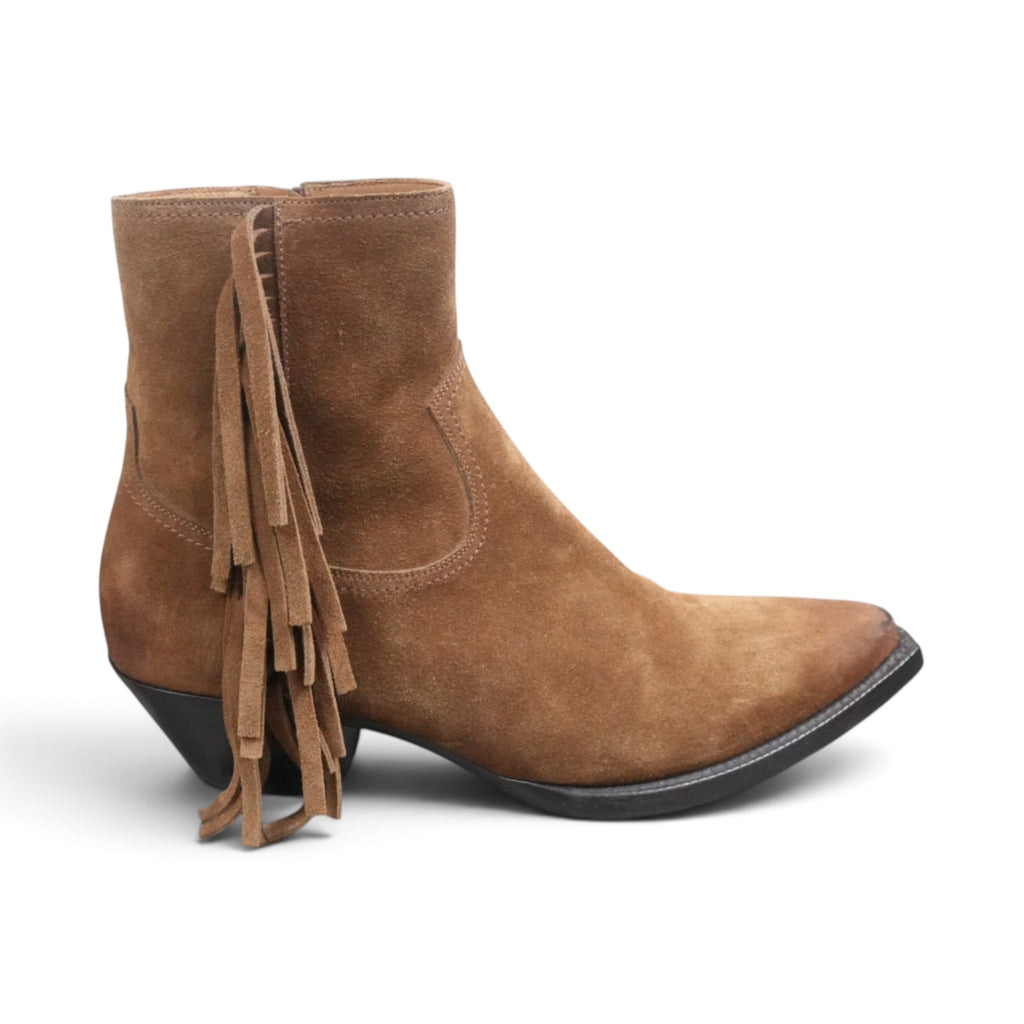 Saint Laurent SS19 Lukas fringed boots