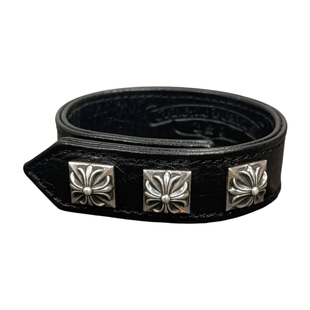 Chrome Hearts 3 Studs Button Snap Bracelet
