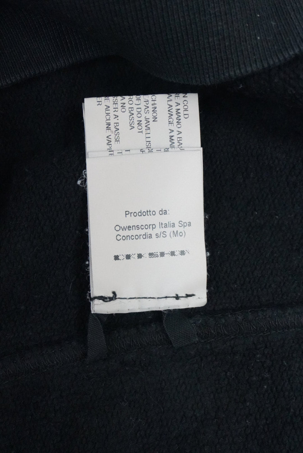 Rick Owens FW16 Mastodon bleach vomit sweatshirt