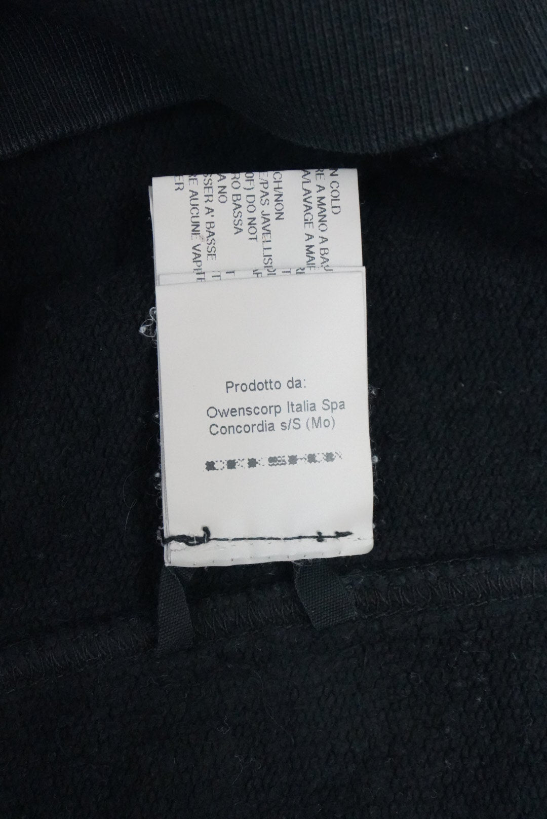 Rick Owens FW16 Mastodon bleach vomit sweatshirt
