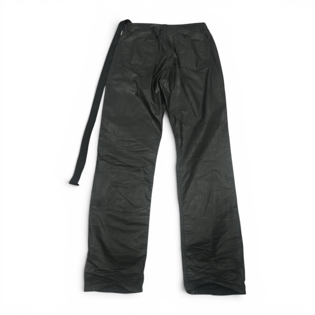 Rick Owens SS21 Phlegethon waxed performa cut jeans
