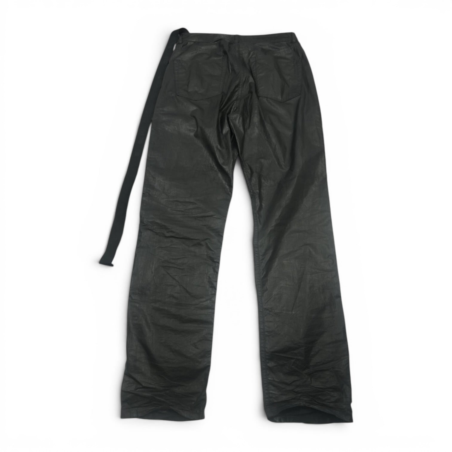 Rick Owens SS21 Phlegethon waxed performa cut jeans