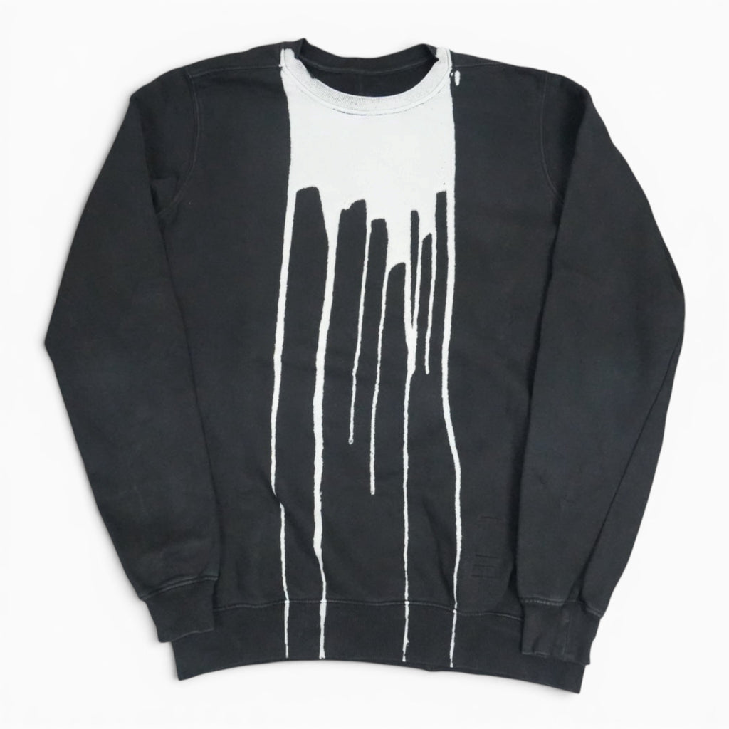 Rick Owens FW16 Mastodon bleach vomit sweatshirt
