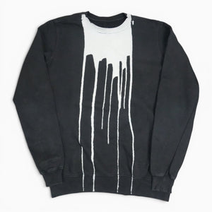 Rick Owens FW16 Mastodon bleach vomit sweatshirt