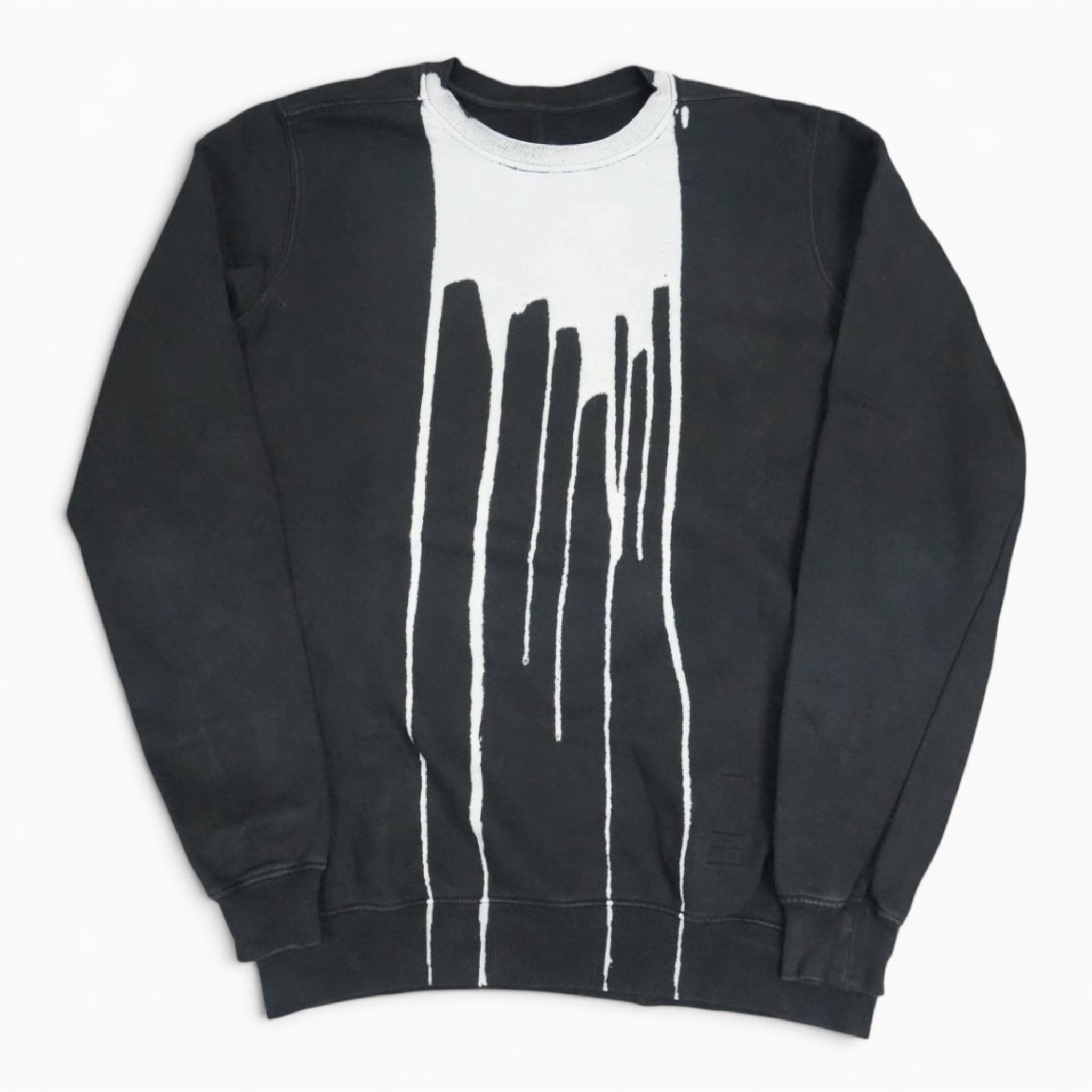 Rick Owens FW16 Mastodon bleach vomit sweatshirt