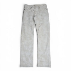 Dior AW03 “Luster” waxed white denim