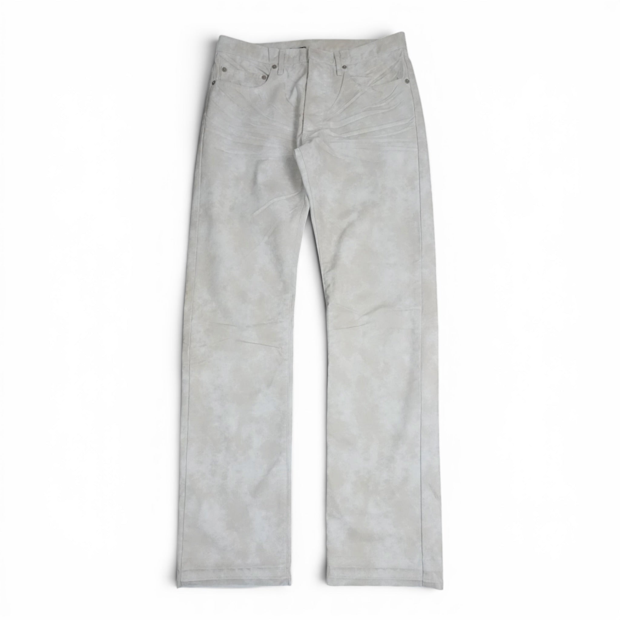 Dior AW03 “Luster” waxed white denim