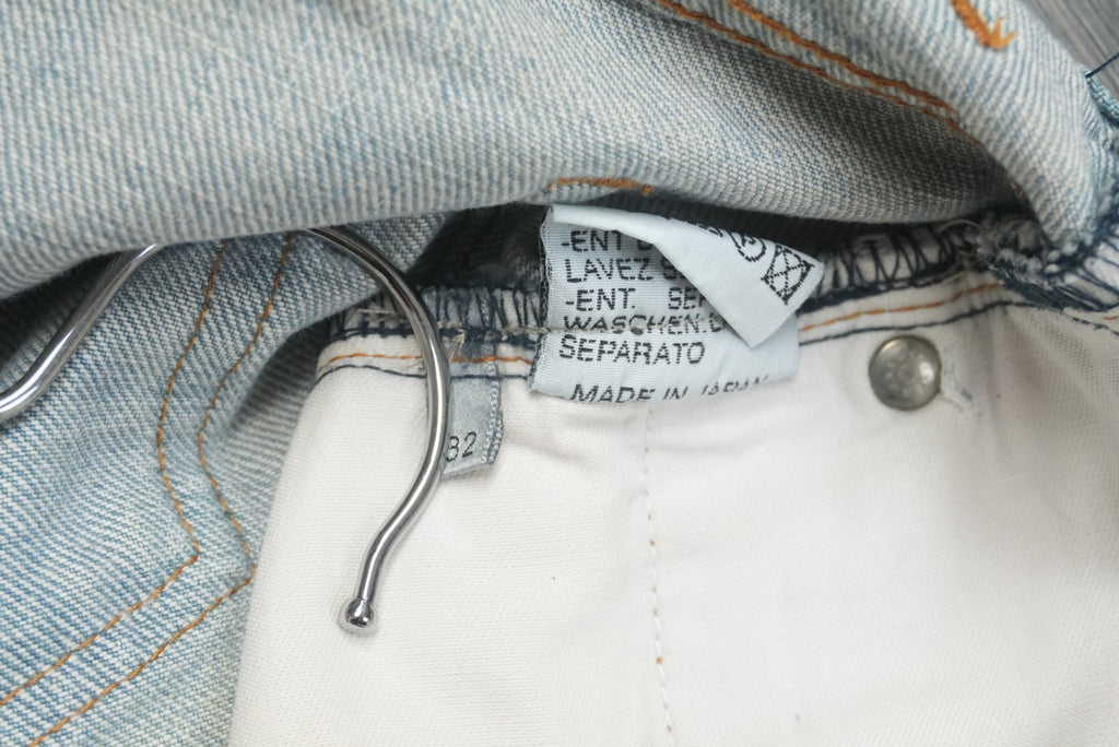 Dior SS04 Strip bleu claire denim