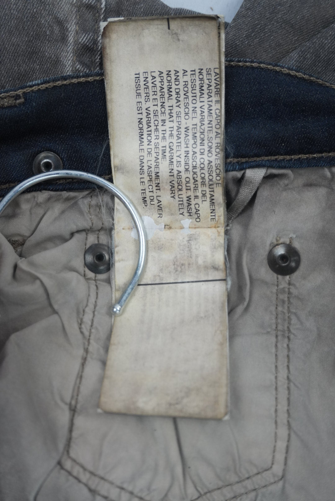Rick Owens AW15 Sphinx dark dust berlin cut denim
