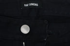 Raf Simons AW18 Christiane F. Wet hair patch waxed denim