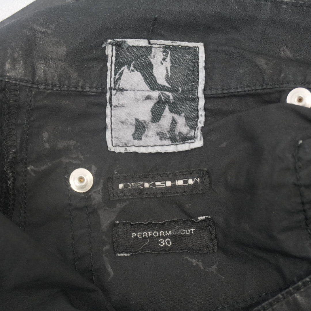 Rick Owens SS21 Phlegethon waxed performa cut jeans