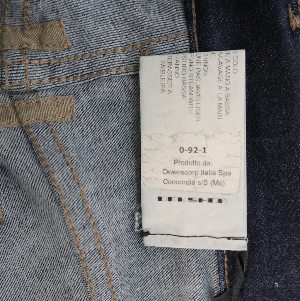 Rick Owens AW25 Concordians sample spiral bias bootcut denim