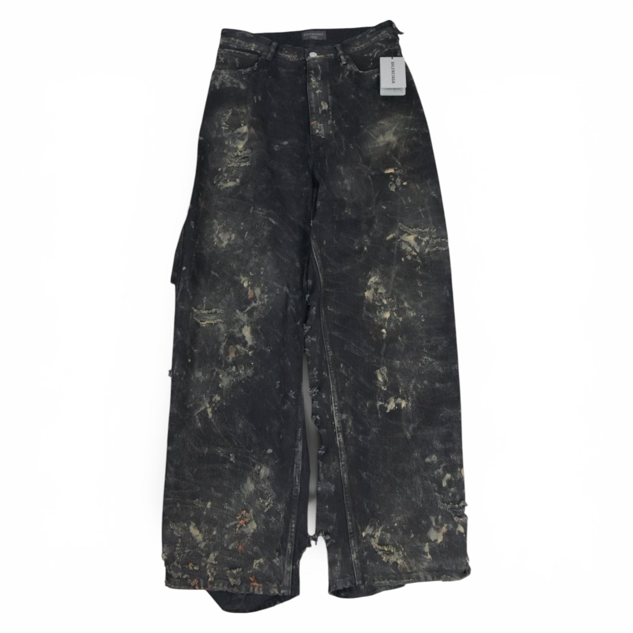 Balenciaga SS23 Mud Show super destroyed denim