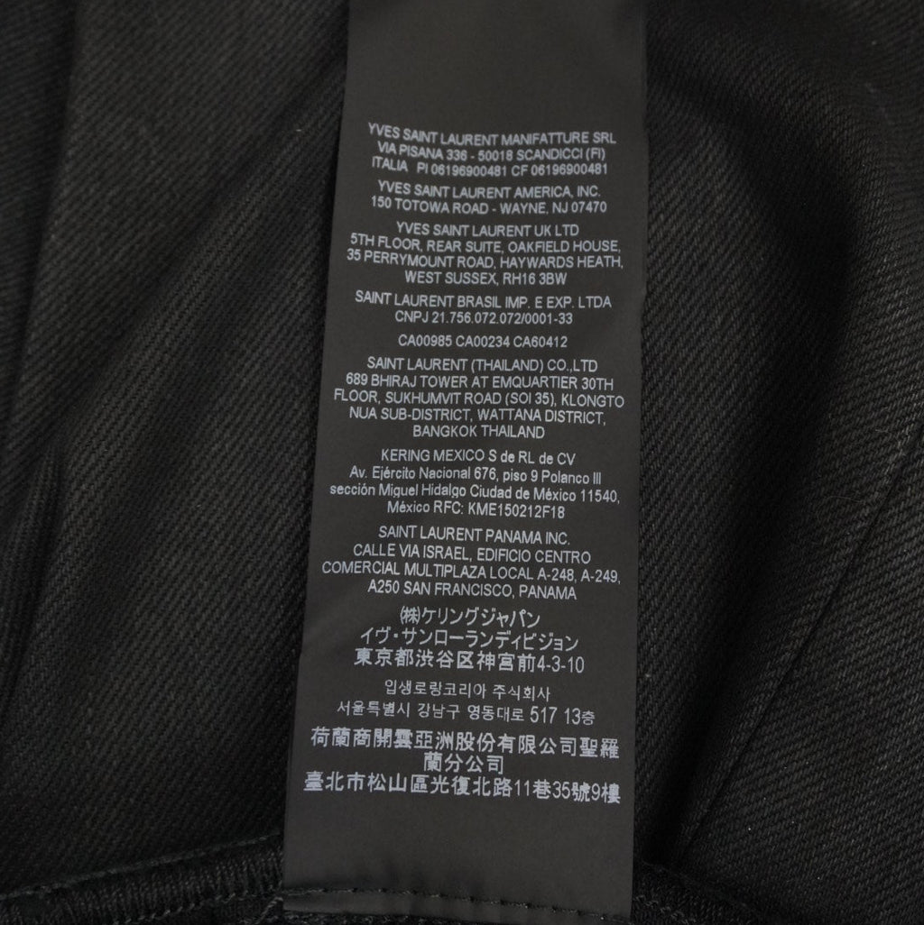 Saint Laurent 2022 waxed denim