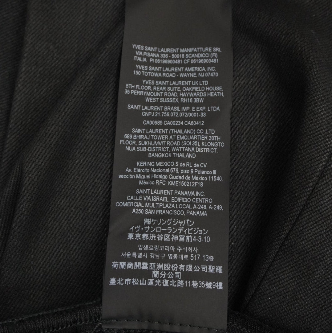 Saint Laurent 2022 waxed denim