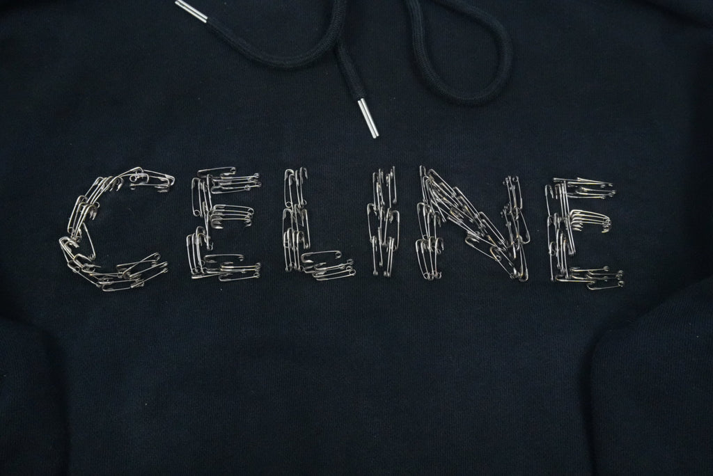 Celine SS22 Cosmic Cruiser safety pins hoodie
